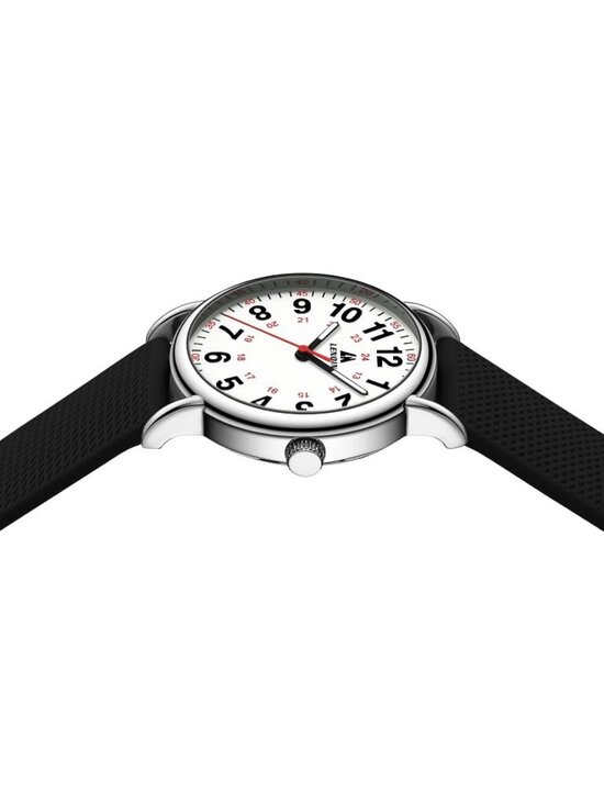 Women\'s Black White Leather Strap Analog Quartz Luminous Dial Waterproof Watch main image 6